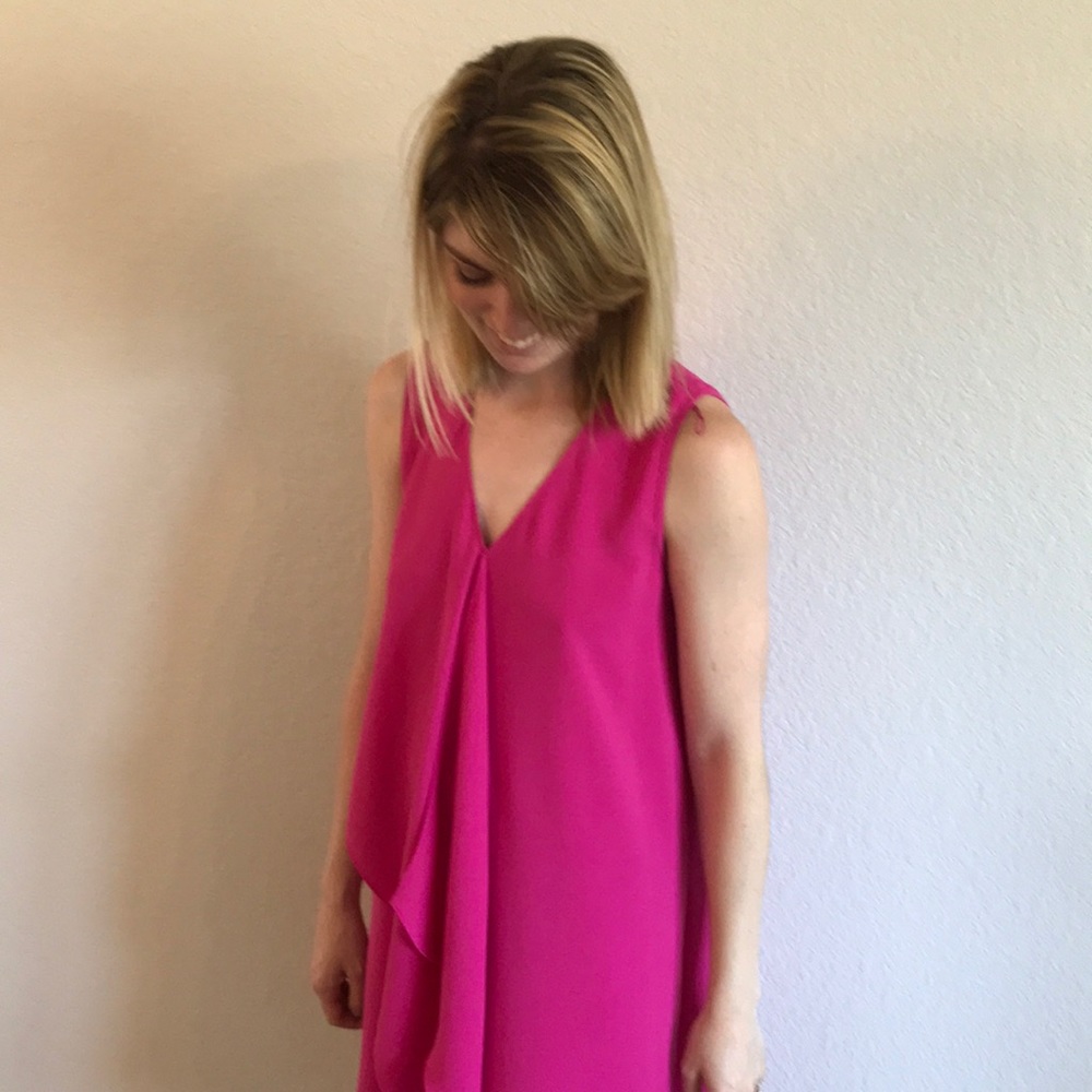 Hot pink cocktail dress
